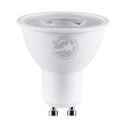 GLOBOSTAR® BEAMO 60117 Σποτ GU10 MR16 LED 7W 770lm 38° AC 220-240V IP20 Ψυχρό Λευκό 6000K- Bridgelux SMD Chip - Μ5 x Π5 x Υ5.2cm - 3 Χρόνια Εγγύηση