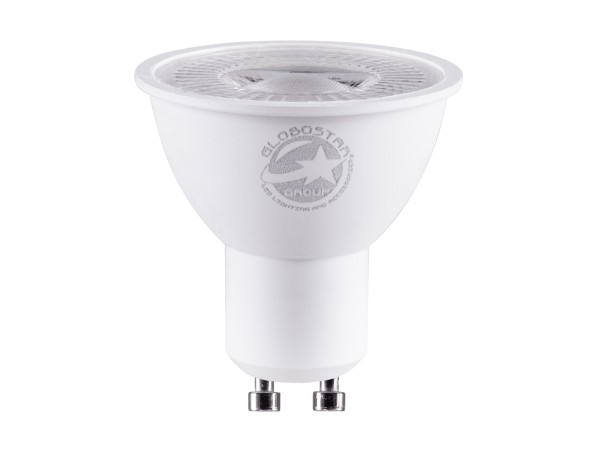 GLOBOSTAR® BEAMO 60117 Σποτ GU10 MR16 LED 7W 770lm 38° AC 220-240V IP20 Ψυχρό Λευκό 6000K- Bridgelux SMD Chip - Μ5 x Π5 x Υ5.2cm - 3 Χρόνια Εγγύηση