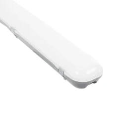 GLOBOSTAR® EMERGANO 60180 120cm Γραμμικό Βιομηχανικό Φωτιστικό Tri-Proof Τεχνολογίας Emergency με Ενσωματωμένη Μπαταρία Li-Ion 3.7V 5000mAH & Αυτονομία 3 Ώρες LED 48W 6240lm 120° AC 220-240V Αδιάβροχο IP65 Ψυχρό Λευκό 6000K - LUMILEDs SMD Chip & TÜV SÜD D