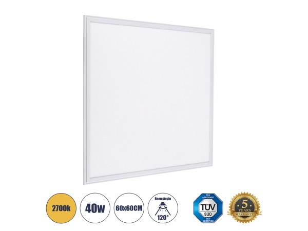 GLOBOSTAR® PANELETI 60208 Χωνευτό Panel Οροφής 60x60 LED 40W 3600lm 120° UGR<19 AC 220-240V IP20 Θερμό Λευκό 2700K - Lumileds SMD Chip & TÜV SÜD Driver - Λευκό Γαλακτερό - Μ60 x Π60 x Υ1.5cm / Q56 x 56cm - 5 Χρόνια Εγγύηση GLOBOSTAR® PANELETI 60208 Χωνευτό Panel Οροφής 60x60 LED 40W 3600lm 120° UGR<19 AC 220-240V IP20 Θερμό Λευκό 2700K - Lumileds SMD Chip & TÜV SÜD Driver - Λευκό Γαλακτερό - Μ60 x Π60 x Υ1.5cm / Q56 x 56cm - 5 Χρόνια Εγγύηση