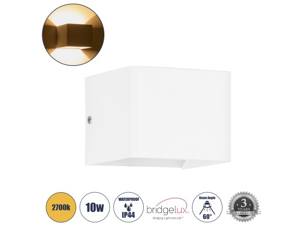 GLOBOSTAR® CIRCOA 60533 Μοντέρνο Φωτιστικό Τοίχου - Απλίκα LED 10W 1000lm 60° AC 220-240V Αδιάβροχο IP44 Θερμό Λευκό 2700K - Bridgelux COB Chip & TÜV SÜD Driver - Λευκό Ματ - Μ10 x Π8 x Υ10cm - 5 Χρόνια Εγγύηση GLOBOSTAR® CIRCOA 60533 Μοντέρνο Φωτιστικό Τοίχου - Απλίκα LED 10W 1000lm 60° AC 220-240V Αδιάβροχο IP44 Θερμό Λευκό 2700K - Bridgelux COB Chip & TÜV SÜD Driver - Λευκό Ματ - Μ10 x Π8 x Υ10cm - 5 Χρόνια Εγγύηση