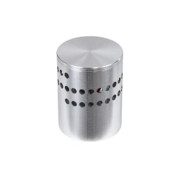 GLOBOSTAR® STAINS 60596 Μοντέρνο Φωτιστικό Τοίχου - Απλίκα LED 5W 300lm 180° AC 220-240V IP44 Μπλε - Bridgelux SMD Chip & TÜV SÜD Driver - Νίκελ Βούρτσας - Μ5.5 x Π5.5 x Υ7cm - 5 Χρόνια Εγγύηση