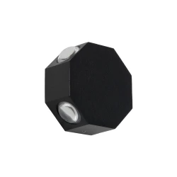 GLOBOSTAR® HIKARI 60687 Μοντέρνο Φωτιστικό Τοίχου - Απλίκα LED 8W 1000lm 30° AC 220-240V Αδιάβροχο IP65 Θερμό Λευκό 2700K - CREE XPE Chip & TÜV SÜD Driver - Μαύρο Ματ - Μ10 x Π4 x Υ10cm - 5 Χρόνια Εγγύηση