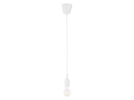 GLOBOSTAR® CABLITO 61550 Μοντέρνο Κρεμαστό Φωτιστικό Οροφής με Ντουί 1 x E27 AC 220-240V IP20 - Λευκό - Μ4 x Π4 x Υ110cm