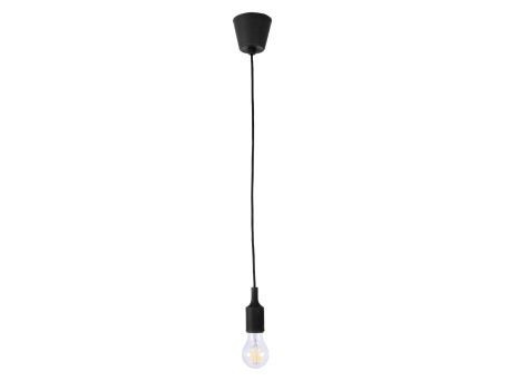 GLOBOSTAR® CABLITO 61562 Μοντέρνο Κρεμαστό Φωτιστικό Οροφής με Ντουί 1 x E27 AC 220-240V IP20 - Μαύρο - Μ4 x Π4 x Υ110cm