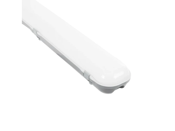 GLOBOSTAR® SMARTGROUP 61702 Γραμμικό Βιομηχανικό Φωτιστικό Tri-Proof Τεχνολογίας Smart Group Linkable Control System 2.4Ghz με Αισθητήρα Κίνησης Microwave LED 48W 6000lm 120° AC 220-240V Αδιάβροχο IP65 Φυσικό Λευκό 5000K - Lumileds SMD Chip & TÜV SÜD Driv