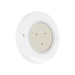 GLOBOSTAR® POOLARTY 61715 Υποβρύχιο Φωτιστικό για Σιντριβάνια/Πισίνες LED 8W 640lm 120° DC 12V Αδιάβροχο IP68 Φυσικό Λευκό 4500K Dimmable - Bridgelux SMD Chip - 1m VDE Rubber Καλώδιο - Μ13 x Π13 x Υ2cm - 3 Χρόνια Εγγύηση
