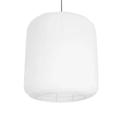 GLOBOSTAR® ROMINA 62001 Μοντέρνο Κρεμαστό Φωτιστικό Οροφής με Ντουί 1 x E27 AC 220-240V IP20 - Λευκό - Μ60 x Π60 x Υ65cm