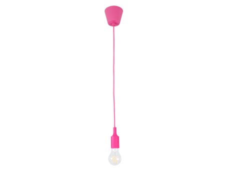 GLOBOSTAR® CABLITO 61552 Μοντέρνο Κρεμαστό Φωτιστικό Οροφής με Ντουί 1 x E27 AC 220-240V IP20 - Ροζ - Μ4 x Π4 x Υ110cm