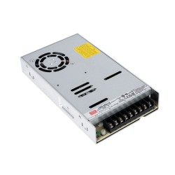 GLOBOSTAR® MEANWELL-LRS450-12 90786 Τροφοδοτικό/Μετασχηματιστής Class I PELV 450W 37.5A AC 220-240V σε DC 12V IP20 - Ρυθμιζόμενo από DC 10.2V έως DC 13.8V - Ασημί - Μ22.5 x Π12.4 x Υ3.5cm - 3 Χρόνια Εγγύηση