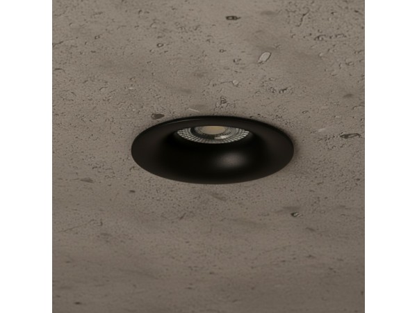 kelvo® OMICRON KLV-101-0034 Χωνευτό Φωτιστικό Downlight Σποτ για Λάμπα MR16 με Ντουί GU10 AC 220-240V IP20 - Μαύρο Ματ - Μ8.5 x Π8.5 x Υ3cm / Q7.5cm