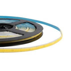 GLOBOSTAR® BEE 70355 Ταινία LED 9W/m 990lm/m 120° DC 24V IP20 384 x COB Chip/m Ψυχρό Λευκό 6000K Dimmable - Sanan COB Chip - Μ500 x Π0.5 x Υ0.2cm - Ρολό 5 Μέτρων - 5 Χρόνια Εγγύηση