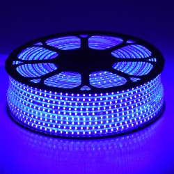 GLOBOSTAR® EPISLIM 70506 Ταινία LED 12W/m 780lm/m 120° DC 220-240V Αδιάβροχη IP65 96 x SMD2835 Chip/m Μπλε Dimmable - Epistar SMD Chip - Μ100 x Π1 x Υ0.5cm - 3 Χρόνια Εγγύηση