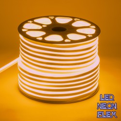GLOBOSTAR® NEOVALE 70576 Ταινία Neon Flex LED 12W/m 720lm/m 120° DC 220-240V Αδιάβροχο IP65 120 x SMD2835 Chip/m Ultra Θερμό Λευκό 2200K Dimmable - Sanan SMD Chip - Μ100 x Π0.8 x Υ1.6cm - 3 Χρόνια Εγγύηση
