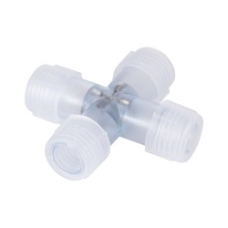 GLOBOSTAR® LIGHTUBE-AB 70663 + Σύνδεσμος για Φωτοσωλήνα LED Αδιάβροχο IP65 - Διάφανο - Μ6.5 x Π6.5 x Υ2cm