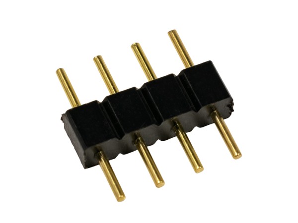 GLOBOSTAR® STRIPCON 70701 Ταχυσύνδεσμος 4 Pin για Ταινία LED RGB IP20 - Μαύρο - Μ1 x Π1 x Υ0.3cm