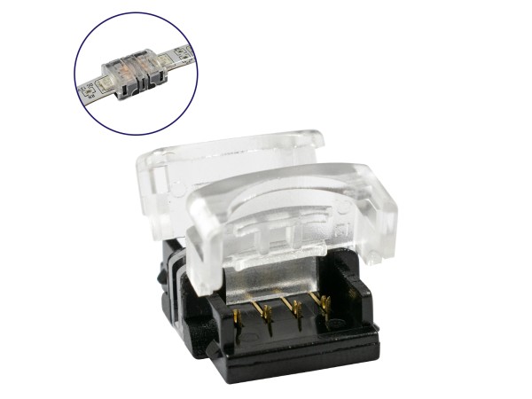 GLOBOSTAR® STRIPCON 70723 Ταχυσύνδεσμος για RGB Ταινία LED 10mm σε 10mm Αδιάβροχο IP65 - Διάφανο - Μ1.5 x Π1.9 x Υ0.8cm GLOBOSTAR® STRIPCON 70723 Ταχυσύνδεσμος για RGB Ταινία LED 10mm σε 10mm Αδιάβροχο IP65 - Διάφανο - Μ1.5 x Π1.9 x Υ0.8cm