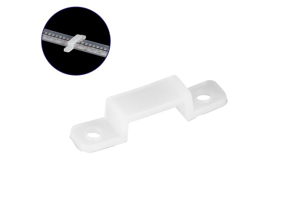 GLOBOSTAR® IPTUBE-A 70901 Βάση Στήριξης για Κανάλι Σιλικόνης Στεγανοποίησης Αδιάβροχο IP68 - Διάφανο - Μ2.7 x Π0.6 x Υ0.5cm