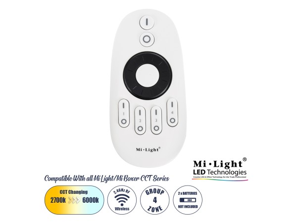 GloboStar® 71402 FUT006 Mi-Light Ασύρματο Χειριστήριο RF 2.4Ghz 4 Group για όλα τα Μονόχρωμα & CCT Mi-BOXER Controller DC 3V 2 x AAA - IP20 Λευκό Μ10.8 x Π5.4 x Υ2cm - 5 Years Warranty GloboStar® 71402 FUT006 Mi-Light Ασύρματο Χειριστήριο RF 2.4Ghz 4 Group για όλα τα Μονόχρωμα & CCT Mi-BOXER Controller DC 3V 2 x AAA - IP20 Λευκό Μ10.8 x Π5.4 x Υ2cm - 5 Years Warranty