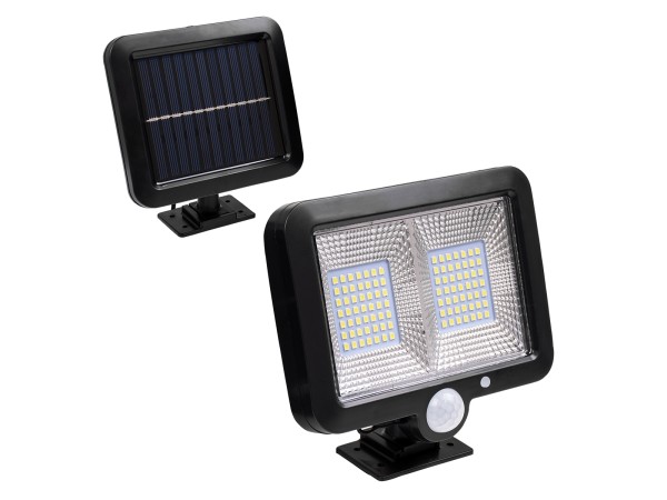 GLOBOSTAR® ZETA 71459 Προβολέας με Ανιχνευτή PIR / Αισθητήρα Κίνησης LED 20W 600lm 120° DC 5V με Φωτοβολταϊκό Panel 5V 1W & Επαναφορτιζόμενη Μπαταρία Li-ion 3.2V 2400mAh Αδιάβροχο IP65 Ψυχρό Λευκό 6000K - Sanan SMD Chip - Μαύρο - Μ15 x Π3.5 x Υ13cm - 2 Χρ GLOBOSTAR® ZETA 71459 Προβολέας με Ανιχνευτή PIR / Αισθητήρα Κίνησης LED 20W 600lm 120° DC 5V με Φωτοβολταϊκό Panel 5V 1W & Επαναφορτιζόμενη Μπαταρία Li-ion 3.2V 2400mAh Αδιάβροχο IP65 Ψυχρό Λευκό 6000K - Sanan SMD Chip - Μαύρο - Μ15 x Π3.5 x Υ13cm - 2 Χρ