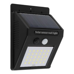 GLOBOSTAR® VELION 71500 Προβολέας με Ανιχνευτή PIR / Αισθητήρα Κίνησης LED 6W 300lm 120° DC 5V με Φωτοβολταϊκό Panel 5V 0.3W & Επαναφορτιζόμενη Μπαταρία Li-ion 3.2V 1200mAh Αδιάβροχο IP65 Ψυχρό Λευκό 6000K - Sanan SMD Chip - Μαύρο - Μ9.6 x Π4.8 x Υ12.4cm 