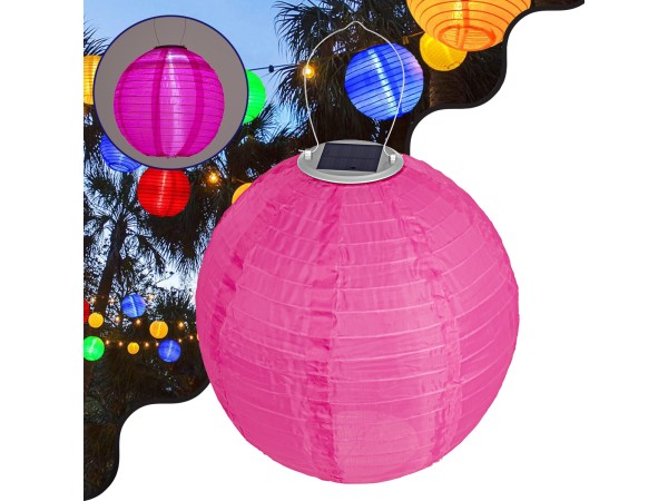 GloboStar® 71596 Αυτόνομο Ηλιακό Φωτιστικό Υφασμάτινη Φούξια Μπάλα Φ30cm LED SMD 1W 100lm με Ενσωματωμένη Μπαταρία 1200mAh - Φωτοβολταϊκό Πάνελ με Αισθητήρα Ημέρας-Νύχτας Αδιάβροχο IP65 Ψυχρό Λευκό 6000K GloboStar® 71596 Αυτόνομο Ηλιακό Φωτιστικό Υφασμάτινη Φούξια Μπάλα Φ30cm LED SMD 1W 100lm με Ενσωματωμένη Μπαταρία 1200mAh - Φωτοβολταϊκό Πάνελ με Αισθητήρα Ημέρας-Νύχτας Αδιάβροχο IP65 Ψυχρό Λευκό 6000K