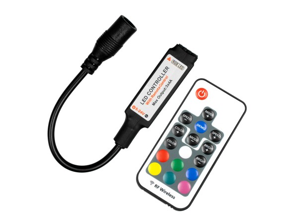 GloboStar® 73420 Ασύρματος LED Controller RGB με Χειριστήριο RF 2.4Ghz DC 5-24V Max 288W