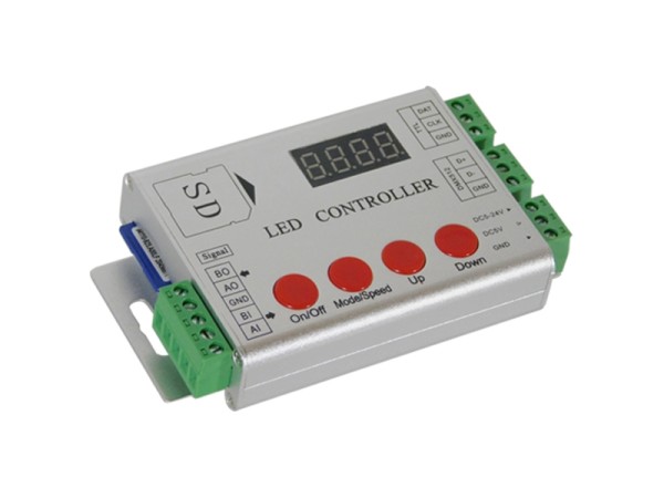 GloboStar® 73444 LED Digital RGB Controller DMX512 & Κάρτα SD για LED Digital RGB Προϊόντα 5v - 12v - 24v HC03 2048 IC GloboStar® 73444 LED Digital RGB Controller DMX512 & Κάρτα SD για LED Digital RGB Προϊόντα 5v - 12v - 24v HC03 2048 IC