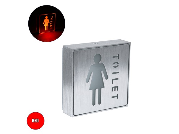 GloboStar® SENSATI 75655 Φωτιστικό Τοίχου Ένδειξης TOILET WOMAN LED 1W AC 220-240V IP20 - Σώμα Αλουμινίου - Μ11 x Π11 x Υ3cm - Κόκκινο GloboStar® SENSATI 75655 Φωτιστικό Τοίχου Ένδειξης TOILET WOMAN LED 1W AC 220-240V IP20 - Σώμα Αλουμινίου - Μ11 x Π11 x Υ3cm - Κόκκινο