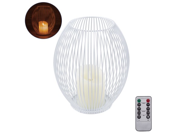 GloboStar® CANDLE 76492 Διακοσμητικό Realistic Κερί με LED Εφέ Κινούμενης Φλόγας - Μπαταρίας 2 x AA (Δεν Συμπεριλαμβάνονται) & Ασύρματο Χειριστήριο IR Θερμό Λευκό 2700K Dimmable Λευκό Φ19 x Υ24cm GloboStar® CANDLE 76492 Διακοσμητικό Realistic Κερί με LED Εφέ Κινούμενης Φλόγας - Μπαταρίας 2 x AA (Δεν Συμπεριλαμβάνονται) & Ασύρματο Χειριστήριο IR Θερμό Λευκό 2700K Dimmable Λευκό Φ19 x Υ24cm