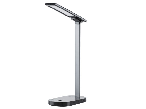 GLOBOSTAR® ONO 76530 Μοντέρνο Επιτραπέζιο Φωτιστικό Γραφείου με Ασύρματη Φόρτιση 10W 2A LED 5W 500lm 180° DC 5V με USB IP20 Ρυθμιζόμενο Λευκό CCT με Αφή 2700K/4500K/6000K Dimmable - Sanan SMD Chip - Μαύρο - Μ25 x Π10.5 x Υ35.5cm - 2 Χρόνια Εγγύηση GLOBOSTAR® ONO 76530 Μοντέρνο Επιτραπέζιο Φωτιστικό Γραφείου με Ασύρματη Φόρτιση 10W 2A LED 5W 500lm 180° DC 5V με USB IP20 Ρυθμιζόμενο Λευκό CCT με Αφή 2700K/4500K/6000K Dimmable - Sanan SMD Chip - Μαύρο - Μ25 x Π10.5 x Υ35.5cm - 2 Χρόνια Εγγύηση