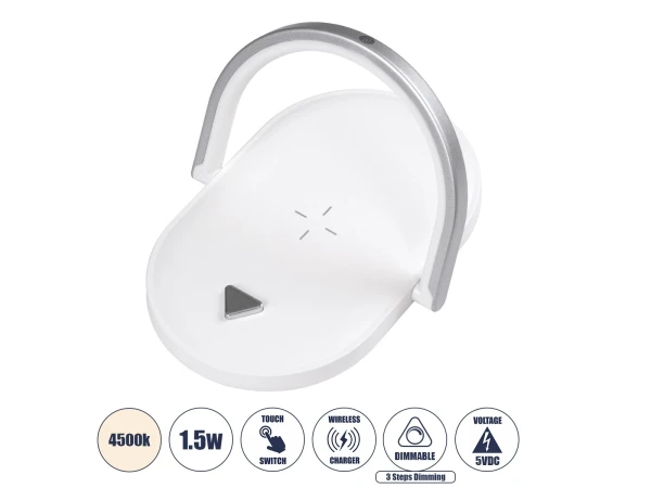 GloboStar® ECLIPSE 76559 Επιτραπέζιο Φωτιστικό Πορτατίφ LED 15W 1200lm 180° AC 220-240V IP20 Φυσικό Λευκό 4500K Dimmable Λευκό Πλαστικό - Μ17 x Π13 x Υ10cm - 2 Xρόνια Εγγύηση GloboStar® ECLIPSE 76559 Επιτραπέζιο Φωτιστικό Πορτατίφ LED 15W 1200lm 180° AC 220-240V IP20 Φυσικό Λευκό 4500K Dimmable Λευκό Πλαστικό - Μ17 x Π13 x Υ10cm - 2 Xρόνια Εγγύηση
