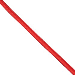 GLOBOSTAR® DECOCABLE 77602 Υφασμάτινο Καλώδιο 2 x 0.75mm² IP20 - Κόκκινο - Μ100 x Π0.6 x Υ0.6cm