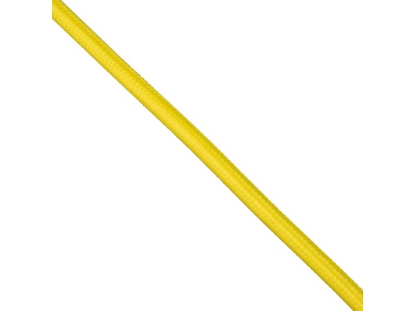 GloboStar® 77606 Στρογγυλό Υφασμάτινο Καλώδιο 1m 2 x 0.75mm² Κίτρινο GloboStar® 77606 Στρογγυλό Υφασμάτινο Καλώδιο 1m 2 x 0.75mm² Κίτρινο
