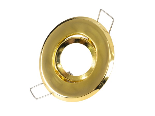 GLOBOSTAR® ORO 77804 Χωνευτή Κινούμενη Βάση για Σποτ MR11 με Ντουί GU10/GU5.3 IP20 - Χρυσό Πλατίνα - Μ7 x Π7 x Υ2.1cm / Q5.5cm