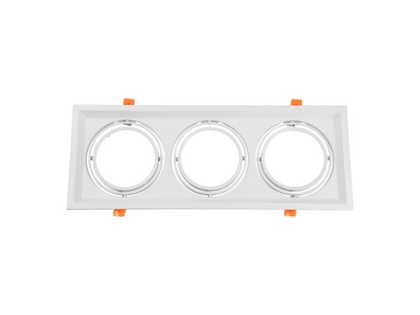 GLOBOSTAR® VITA 77856 Χωνευτή Κινούμενη Βάση για 3 x Σποτ AR111 για Ντουί GU10/GU5.3 IP20 - Λευκό - Μ48.7 x Π18 x Υ5.5cm / Q47.5 x 17cm GLOBOSTAR® VITA 77856 Χωνευτή Κινούμενη Βάση για 3 x Σποτ AR111 για Ντουί GU10/GU5.3 IP20 - Λευκό - Μ48.7 x Π18 x Υ5.5cm / Q47.5 x 17cm