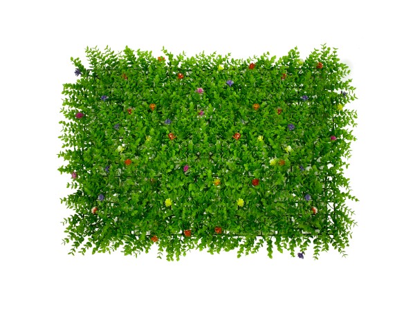 GLOBOSTAR® BUXUS 78408 Τεχνητό Πάνελ Φυλλωσιάς / Κάθετος Κήπος Καυκάσιο Πυξάρι & Πολύχρωμα Λουλούδια - Πράσινο - Μ60 x Π8 x Υ40cm GLOBOSTAR® BUXUS 78408 Τεχνητό Πάνελ Φυλλωσιάς / Κάθετος Κήπος Καυκάσιο Πυξάρι & Πολύχρωμα Λουλούδια - Πράσινο - Μ60 x Π8 x Υ40cm