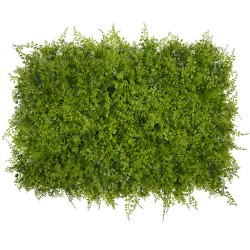 GLOBOSTAR® LEYLAND 78414 Τεχνητό Πάνελ Φυλλωσιάς / Κάθετος Κήπος Λέιλαντ & Νάνος Κισσός - Πράσινο - Μ60 x Π9 x Υ40cm