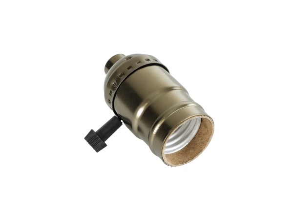 GLOBOSTAR® LAMPHOLDER 78964 Ντουί E27 με Διακόπτη On/Off IP20 Μπρούτζινο - Μ5.5 x Π3.6 x Υ7cm GLOBOSTAR® LAMPHOLDER 78964 Ντουί E27 με Διακόπτη On/Off IP20 Μπρούτζινο - Μ5.5 x Π3.6 x Υ7cm
