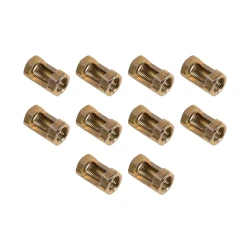 GLOBOSTAR® PIPEADAPT 79595 Μεταλλικός DIY Σύνδεσμος για Ολόπασους Σωλήνες Φωτιστικών - Μ1.3 x Π1.3 x Υ2.5cm - Πακέτο 10 Τεμαχίων