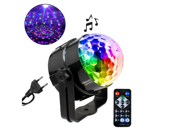 GLOBOSTAR® DISCOBALL 79601-1 Disco Μπάλα Φωτορυθμικό με RF Ασύρματο Χειριστήριο LED 15W 750lm 180° AC 220-240V IP20 Πολύχρωμο RGB - Μ11 x Π8.6 x Υ13cm - 2 Χρόνια Εγγύηση GLOBOSTAR® DISCOBALL 79601-1 Disco Μπάλα Φωτορυθμικό με RF Ασύρματο Χειριστήριο LED 15W 750lm 180° AC 220-240V IP20 Πολύχρωμο RGB - Μ11 x Π8.6 x Υ13cm - 2 Χρόνια Εγγύηση