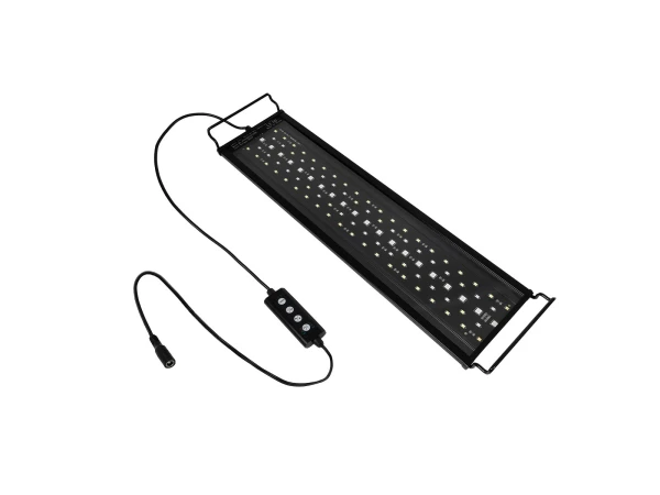 GLOBOSTAR® AQUARIUS 79679 Φωτιστικό Ενυδρείου με Ενσωματωμένο Χειριστήριο LED 16W 800lm 120° AC 220-240V Αδιάβροχο IP44 Πολύχρωμο RGBW Dimmable - Sanan SMD Chip - Μαύρο - Μ45 x Π11 x Υ3cm - 2 Χρόνια Εγγύηση