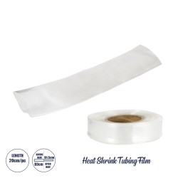 GLOBOSTAR® SHRINKTUBE 79969-1 Θερμοσυστελλόμενο Μακαρόνι Στεγανοποίησης για Neon Flex LED Αδιάβροχο IP65 - Διάφανο - Μ20 x Π3 x Υ3cm/Π1.5 x Υ1.5cm