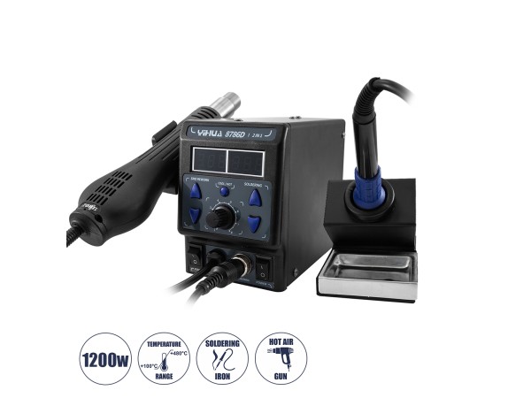 GLOBOSTAR® YIHUA-8786D 79972 Ψηφιακός Σταθμός Συγκόλλησης Θερμού Αέρα με Ψηφιακή Οθόνη & Κολλητήρι 1200W AC 220-240V IP20 - Μ15 x Π23.5 x Υ14cm - 2 Χρόνια Εγγύηση GLOBOSTAR® YIHUA-8786D 79972 Ψηφιακός Σταθμός Συγκόλλησης Θερμού Αέρα με Ψηφιακή Οθόνη & Κολλητήρι 1200W AC 220-240V IP20 - Μ15 x Π23.5 x Υ14cm - 2 Χρόνια Εγγύηση