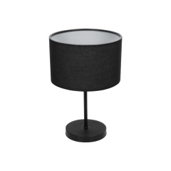GLOBOSTAR® LARA 204-0196 Μοντέρνο Επιτραπέζιο Φωτιστικό Πορτατίφ με Ντουί 1 x E27 AC 220-240V IP20 - Μαύρο - Μ24 x Π24 x Υ36cm