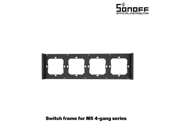 GloboStar® 80086 SONOFF SwitchMan M5-80 Wall Frame 4 Way - L29.9 X W8.6 X H1.48CM