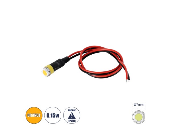 GloboStar® SMD-LED 81484 Υψηλής Ισχύος SMD LED 0.12W 15lm DC 12V - Φ0.7 x Υ2.3cm - Πορτοκαλί - Dimmable - 2 Χρόνια Εγγύηση GloboStar® SMD-LED 81484 Υψηλής Ισχύος SMD LED 0.12W 15lm DC 12V - Φ0.7 x Υ2.3cm - Πορτοκαλί - Dimmable - 2 Χρόνια Εγγύηση