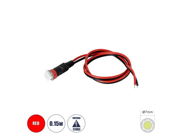 GloboStar® SMD-LED 81485 Υψηλής Ισχύος SMD LED 0.12W 15lm DC 12V - Φ0.7 x Υ2.3cm - Κόκκινο - Dimmable - 2 Χρόνια Εγγύηση GloboStar® SMD-LED 81485 Υψηλής Ισχύος SMD LED 0.12W 15lm DC 12V - Φ0.7 x Υ2.3cm - Κόκκινο - Dimmable - 2 Χρόνια Εγγύηση