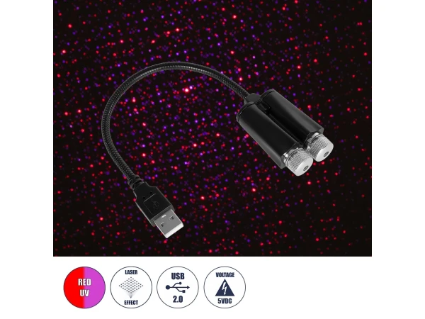 GloboStar® 81845-DUAL Διακοσμητικό Φωτιστικό Ειδικών Φωτορυθμικών Εφέ PARTY Disco LASER DC 5V με Καλώδιο Τροφοδοσίας USB Κόκκινο IP20 Μ3.5 x Π3.5 x Υ21.5cm GloboStar® 81845-DUAL Διακοσμητικό Φωτιστικό Ειδικών Φωτορυθμικών Εφέ PARTY Disco LASER DC 5V με Καλώδιο Τροφοδοσίας USB Κόκκινο IP20 Μ3.5 x Π3.5 x Υ21.5cm