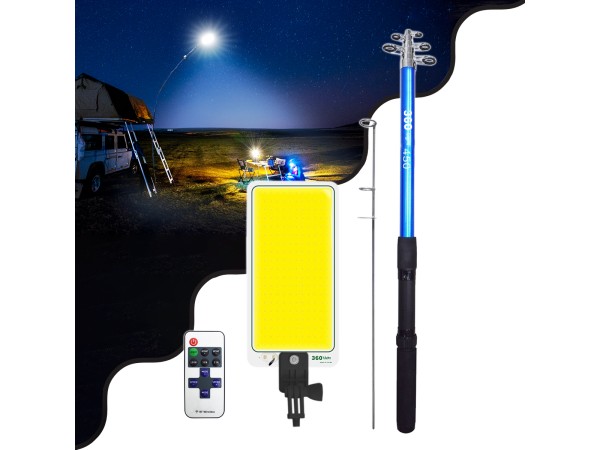 GloboStar® 85821 Τηλεσκοπικό Καλάμι Ψαρέματος 5m με Πάνελ Φωτισμού 800W 48000lm DC 12V Αδιάβροχο IP65 Ψυχρό Λευκό 6000K GloboStar® 85821 Τηλεσκοπικό Καλάμι Ψαρέματος 5m με Πάνελ Φωτισμού 800W 48000lm DC 12V Αδιάβροχο IP65 Ψυχρό Λευκό 6000K